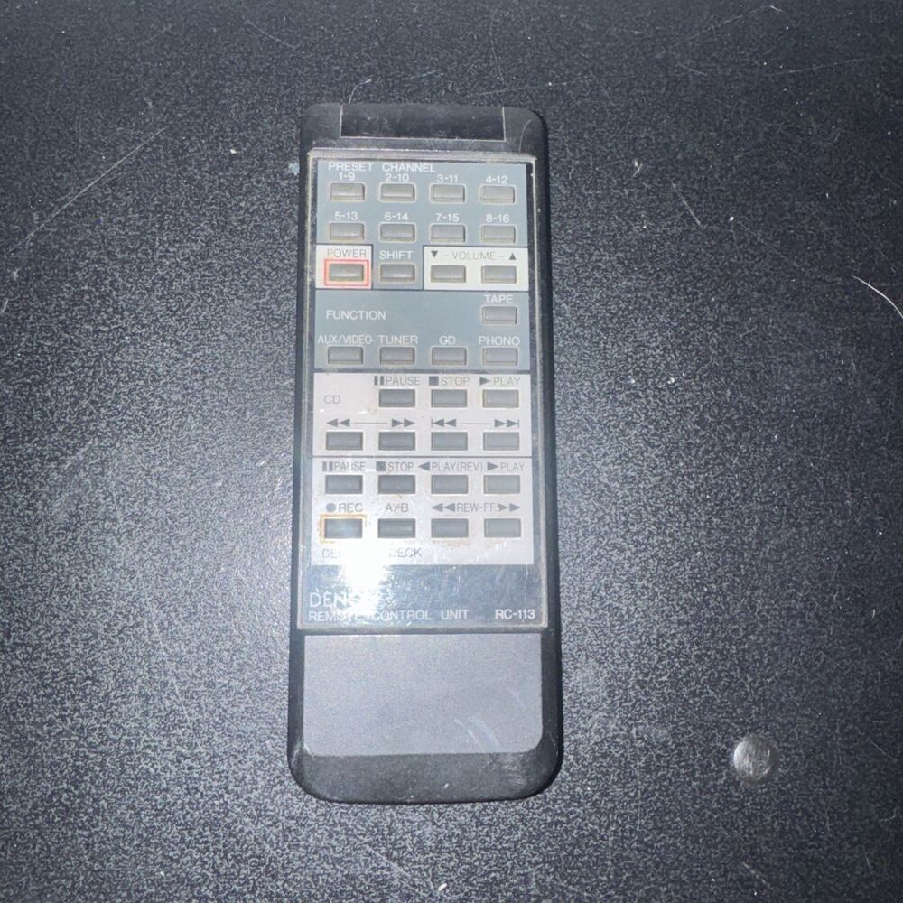 Denon RC-113 Audio System Remote Control - Genuine